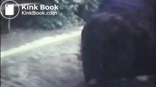 Puking in a garden