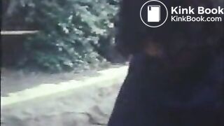Puking in a garden