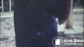 Puking in a garden