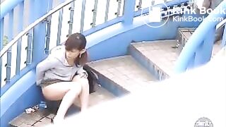 Japanese Girls Pooping Outdoor