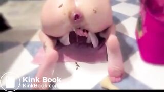 Extreme Messy Anal Toy Fucking