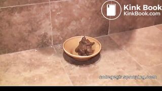 Exotic Girl Shits In A Bowl
