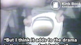 Drunk slut making mess in toilet