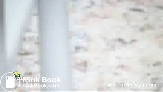 Girl taking a dump in public