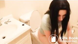 pornativecom - Pornativecom - Hot Lady Pooping And Farting On Toilet