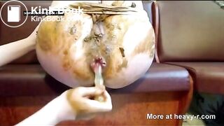 Shitty Scat Enema With Messy Anal Fist