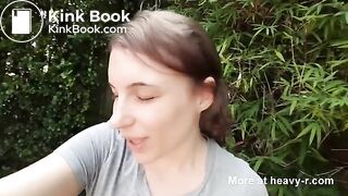 Outdoor Pooping Selfie From Teen