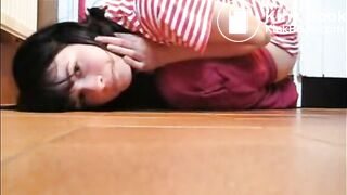 Asian Girl Shitting On The Floor