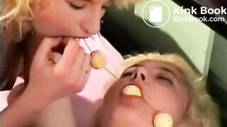 Pulling Shitty Beads From Pussy