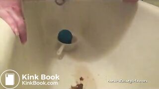 girl pooping