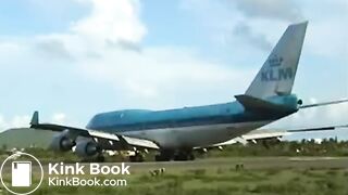 ana shitting on a plane