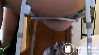 Curvy Mistress Cassie Sparx Shitting In Her Slaves Mouth Compilation