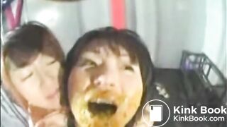 Asian Girl Covered In Poop