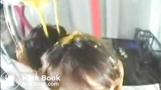 Asian Girl Covered In Poop