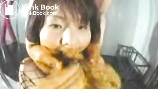 Asian Girl Covered In Poop