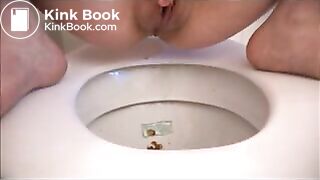 Poo on toilet