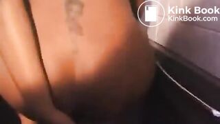 Hot ebony girl playing with shit in the bath - Scat Video Collection