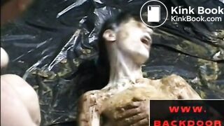 Skinny Scat Slut Covered With Shit Part 4