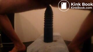 Large toys in arse easier