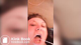 Scat queen BBWendi gets fucked, eats shit and cum