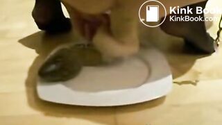 Big Dildo In The Asshole Makes Girl Shit