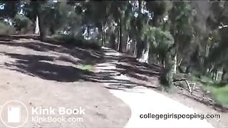 College girl Denver loves to poop outdoor - Scat Video Collection