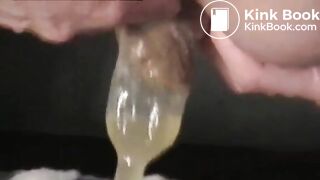 Slut Fucking A Scat Condom