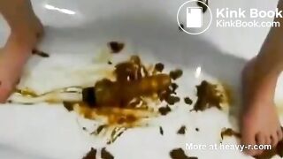 Extreme Messy Scat Toying