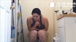 pooping shitting
