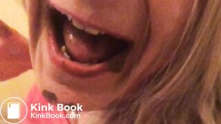 Toilet Pig Feasting on Her own Filth:)