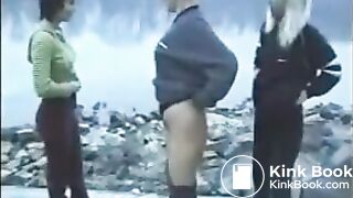 Three girls shitting