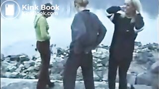 Three girls shitting