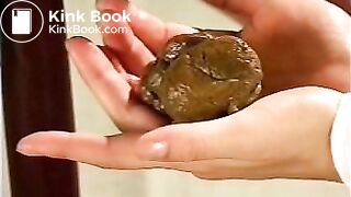 Hand full of poop