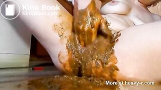 Pushing Shit In Cunt