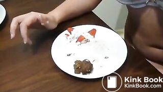 Scat with strawberries