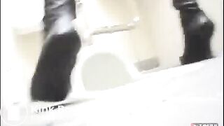 Japanese teen slut pooping in public toilet - Unsensored Japanese scat porn videos