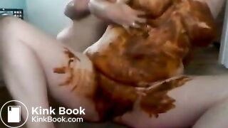 messy scat smear