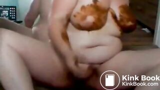 messy scat smear
