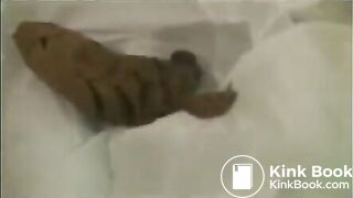 Cute Asian girl shitting on the floor flv