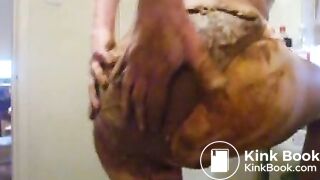 messy poop scat