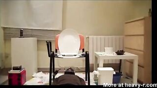 Guy Is Human Toilet At Girls Party