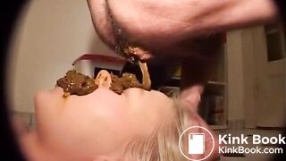 Teen Taking Shit In Face