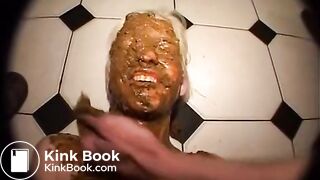 Teen Taking Shit In Face