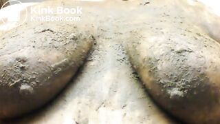 Yucky Princess smears shit on big nipples