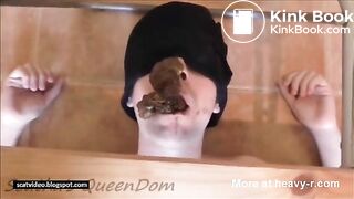 Stuffing Shit In Mouth With Toilet Brush