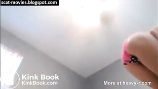 Skinny Babe Shits Her Pink Panties