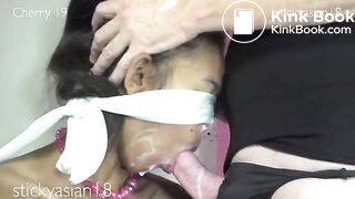 StickyAsian18 girlfriends fit big cock in their mo