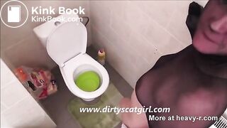 Scat Slave In Nylons