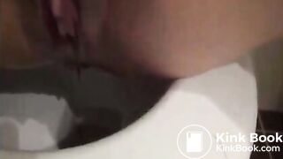 Slut Wife Shits and Squirts From The Same Hole