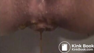 Slut Wife Shits and Squirts From The Same Hole